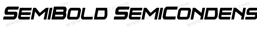 SemiBold SemiCondens字体转换